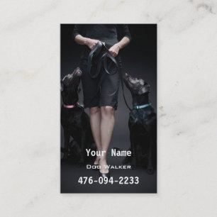 Tarjeta De Visita Groomer etc del canguro del caminante del