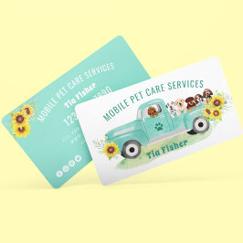 Tarjeta de visita Groomer Mascota Dog Raza de perr