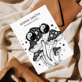 Tarjeta De Visita Groovy Mushroom Trippy Retro Earl Display Busin