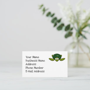 Tarjeta De Visita Groovy Sea Turtle Personalizado, Funny Ocean "Dude