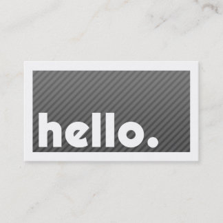 Tarjeta De Visita Groupon HELLO Black StriStristris Company