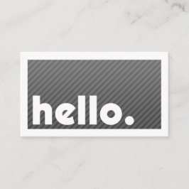 Tarjeta De Visita Groupon HELLO Black StriStristris Company