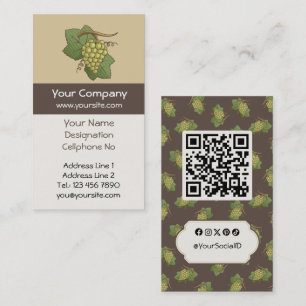 Tarjeta De Visita Grúa blanca vertical