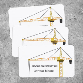 Tarjeta De Visita Grúa de construcción