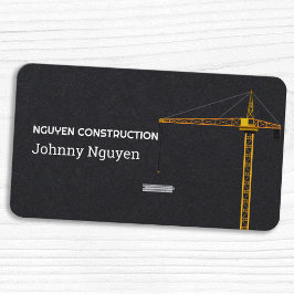 Tarjeta De Visita Grúa de construcción