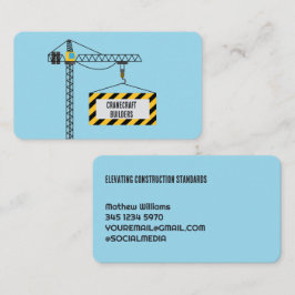 Tarjeta De Visita Grúa de construcción