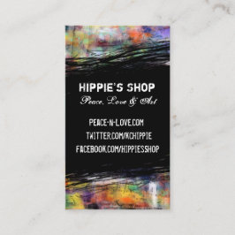 Tarjeta De Visita Grunge artístico