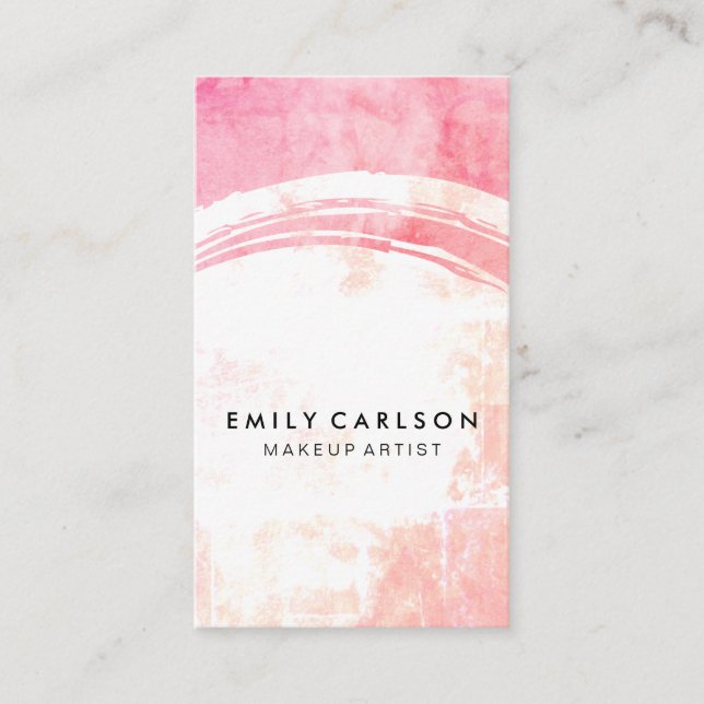 Tarjeta De Visita Grunge colorido moderno (Anverso)