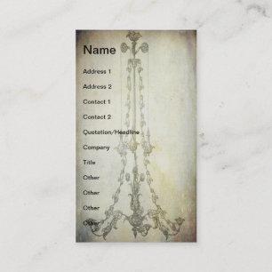 Tarjeta De Visita Grunge de araña de época