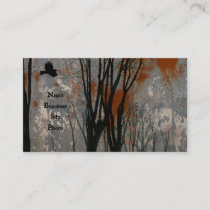Tarjeta De Visita Grunge de arte de cuerdas de acero