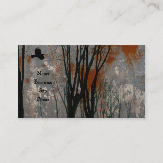 Tarjeta De Visita Grunge de arte de cuerdas de acero