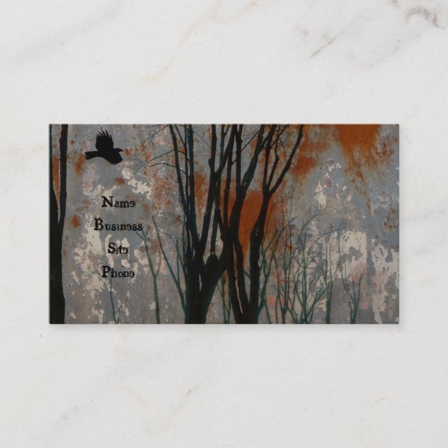 Tarjeta De Visita Grunge de arte de cuerdas de acero (Anverso)