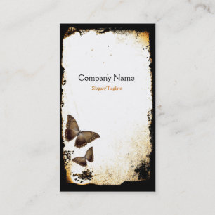 Tarjeta De Visita Grunge de la mariposa