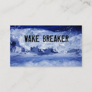 Tarjeta De Visita Grunge de la ola oceánica