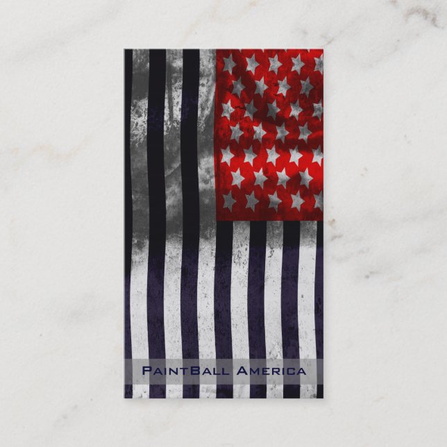 Tarjeta De Visita Grunge de los fuegos artificiales de Paintball (Anverso)