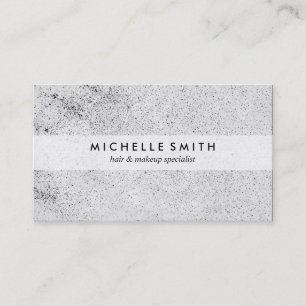 Tarjeta De Visita Grunge Especinado Elegante