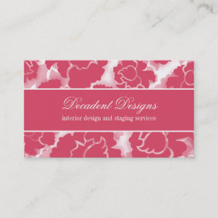 Tarjeta de visita Grunge Floral Decadation