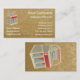 Tarjeta De Visita Grunge Jukebox
