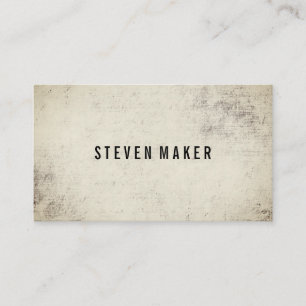 Tarjeta De Visita Grunge minimalista