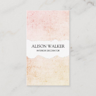 Tarjeta De Visita Grunge minimalista moderno