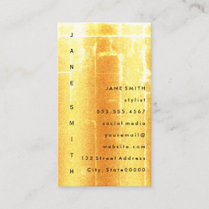 Tarjeta De Visita Grunge moderno con texto vertical