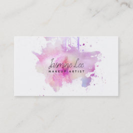 Tarjeta De Visita grunge moderno elegante de la púrpura de la