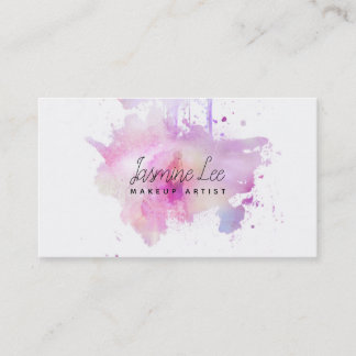 Tarjeta De Visita grunge moderno elegante de la púrpura de la