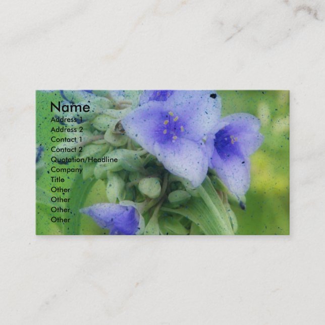 Tarjeta De Visita Grunge morado (Anverso)