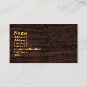 Tarjeta De Visita grunge negro marrón