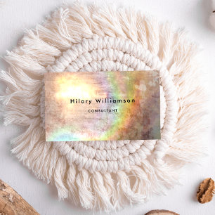 Tarjeta De Visita Grunge Pastel Tan Beige