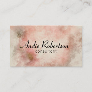 Tarjeta De Visita Grunge Pastels