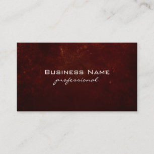 Tarjeta De Visita Grunge Rojo