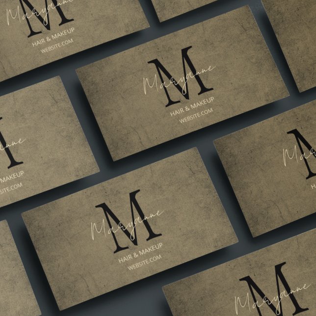 Tarjeta De Visita Grunge simple con problemas (Subido por el creador)