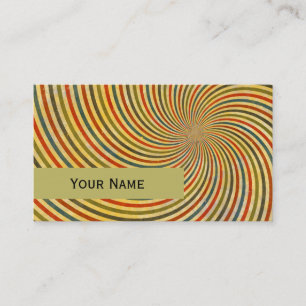 Tarjeta De Visita Grunge Swirl Grunge Funny + tu texto