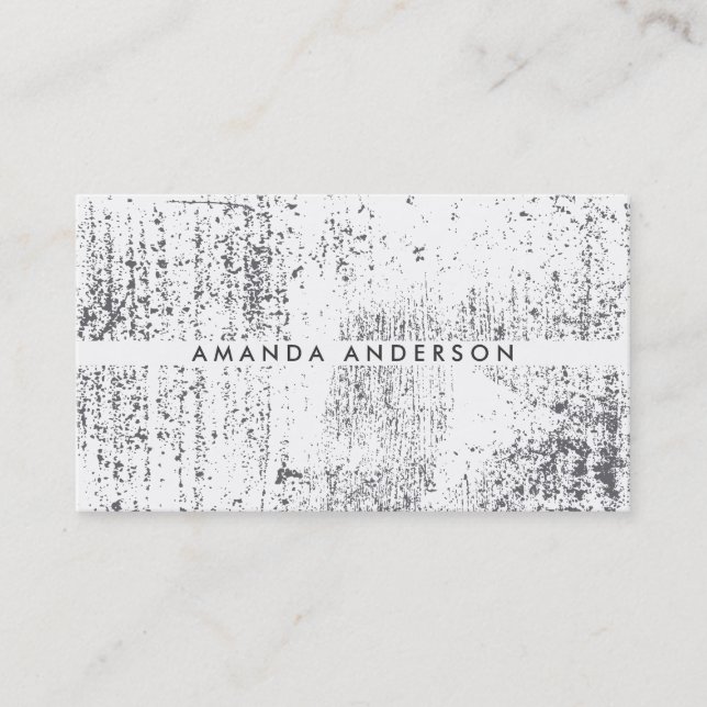 Tarjeta De Visita Grunge Textura (Anverso)