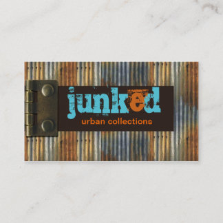 Tarjeta De Visita Grunge urbano de Junk'd