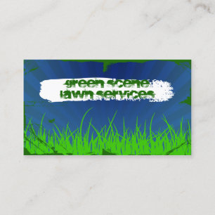 Tarjeta De Visita grunge verde de la escena