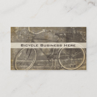 Tarjeta de visita Grungy para Bicicletas Vintage