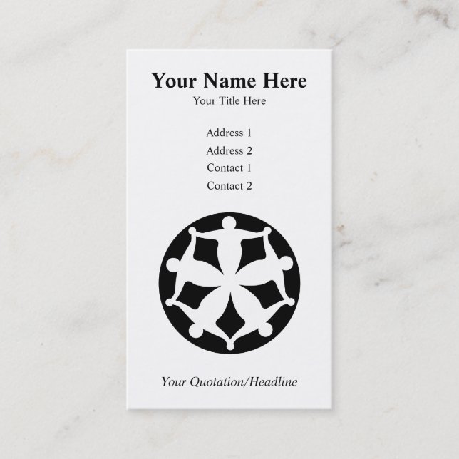 Tarjeta De Visita Grupo comunitario (Anverso)