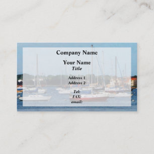 Tarjeta De Visita Grupo de barcos de vela Newport RI