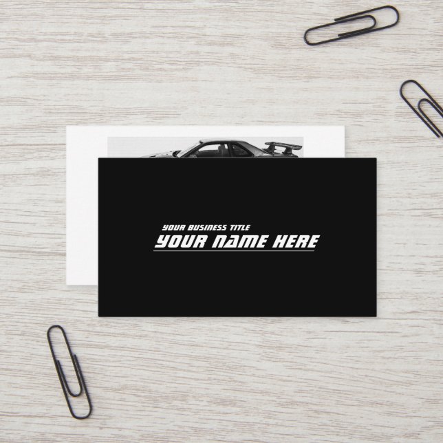 TARJETA DE VISITA GT-R BNR34 (Anverso/Reverso In Situ)