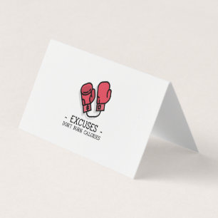 Tarjeta De Visita guantes de boxeo de fitness
