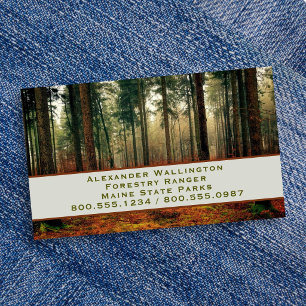 Tarjeta De Visita Guardabosques Servicio Forestal