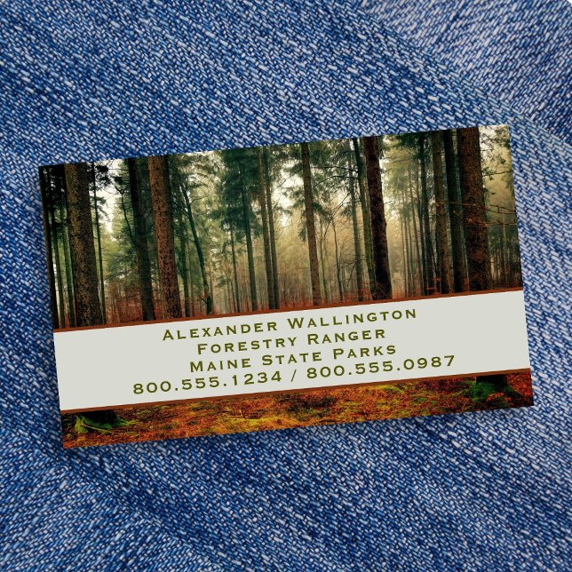 Tarjeta De Visita Guardabosques Servicio Forestal (Subido por el creador)