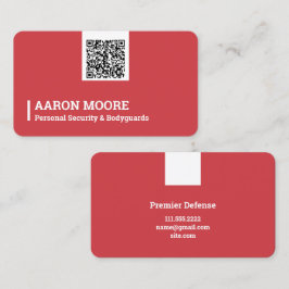 Tarjeta De Visita Guardaespaldas de seguridad