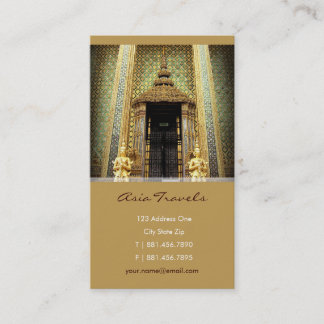 Tarjeta De Visita Guardas de la foto de oro de Tailandia del palacio