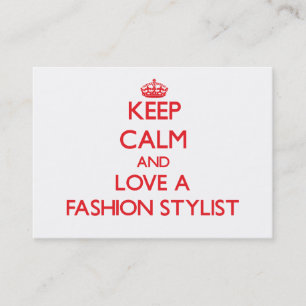 Tarjeta De Visita Guarde la calma y ame a un estilista de la moda