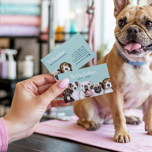 Tarjeta De Visita guardería boutique de aseo de perros cachorro lind