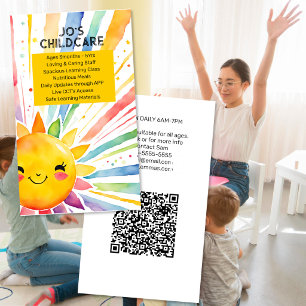 Tarjeta De Visita guardería infantil cuidador de niños jardín de inf
