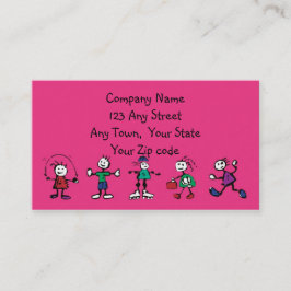 Tarjeta De Visita guarderías, guarderías, profesores o guardería